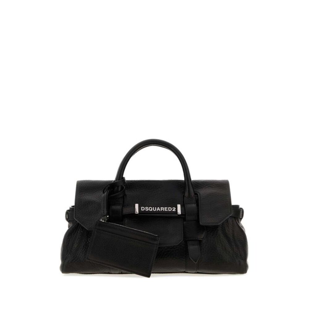 Dsquared Women Black Leather Handbag